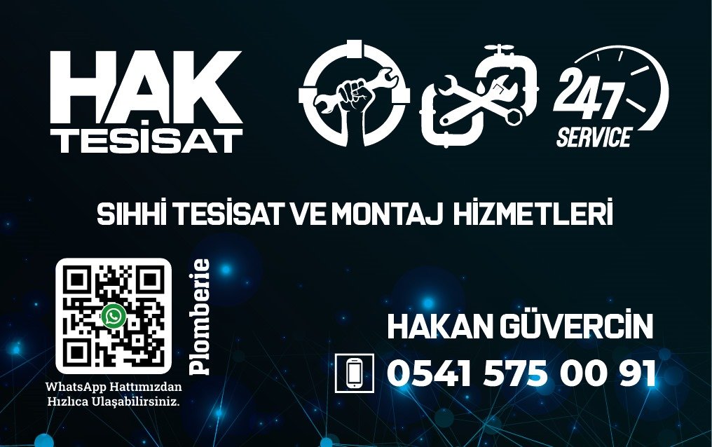 HAK Tesisat kartvizit ve logo